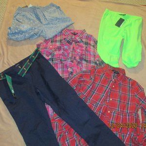 RALPH LAUREN GIRLS SIZE 16 (XL) SHIRTS & PANTS NWT